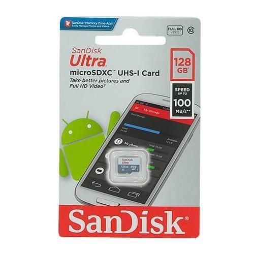 SanDisk Ultra 128GB MicroSD 100Mb/s Speed Memory Card+ Adapter Item | Buy SanDisk Ultra 128GB MicroSD 100Mb/s Speed Memory Card+ Adapter | SPOP Enterprise Global